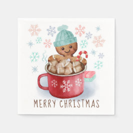 ジンジャーブレッドクッキー&ココアクリスマス スタンダードカクテルナプキン
