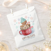 ジンジャーブレッドクッキー&ココアハッピーホリデー フェイバーバッグ (クリップ留めされた状態)