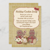 ジンジャーブレッドクッキー、マグ 招待状 (正面/裏面)