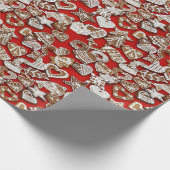 ジンジャーブレッドクッキー ラッピングペーパー (角)