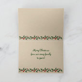 ジンジャーブレッドクリスマスの写真カード シーズンカード (内部)