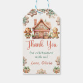 ジンジャーブレッドクリスマスクッキークリスマス誕生日 ギフトタグ (裏面)