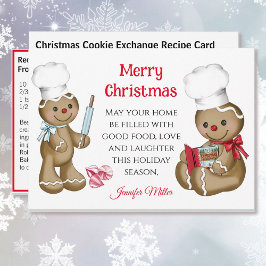 ジンジャーブレッドクリスマスクッキー交換レシピ シーズンカード