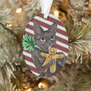 ジンジャーブレッドクリスマスクッキー子猫 オーナメント
