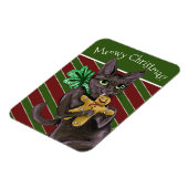 ジンジャーブレッドクリスマスクッキー子猫 マグネット (左側)