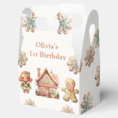 ジンジャーブレッドクリスマスクッキー誕生日お気に入りボックス フェイバーボックス (オープン)