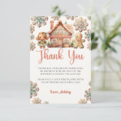 ジンジャーブレッドクリスマスクッキー誕生日 サンキューカード (スタンド正面)