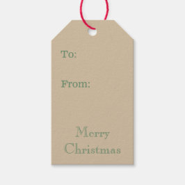 ジンジャーブレッドクリスマスクッキーHoliday Giftラベル ギフトタグ