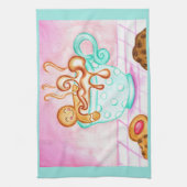 ジンジャーブレッドクリスマスコーヒーキッチンタオル キッチンタオル (縦)