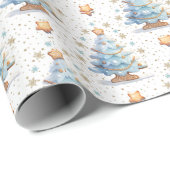 ジンジャーブレッドクリスマスツリーのクッキーの星 ラッピングペーパー (ロールコーナー)