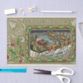 ジンジャーブレッドクリスマスティッシュペーパー 薄葉紙 (クラフト)