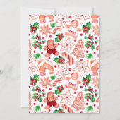 ジンジャーブレッドクリスマスベビーシャワーサンキューカード サンキューカード (裏面)