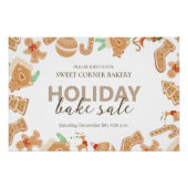 ジンジャーブレッドクリスマスベーカリーホリデーセール ポスター (正面)