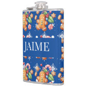 ジンジャーブレッドクリスマスペパーミントブルー名雪 フラスク (左)