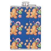 ジンジャーブレッドクリスマスペパーミントブルー名雪 フラスク (裏面)