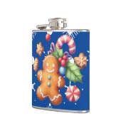 ジンジャーブレッドクリスマスペパーミントブルー名雪 フラスク (左)