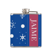 ジンジャーブレッドクリスマスペパーミントブルー名雪 フラスク (裏面)