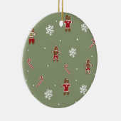 ジンジャーブレッドクリスマス セラミックオーナメント (右)