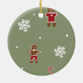 ジンジャーブレッドクリスマス セラミックオーナメント (裏面)