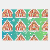 ジンジャーブレッドクリスマス ラッピングペーパーシート (正面3)