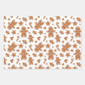 ジンジャーブレッドクリスマス ラッピングペーパーシート (正面)