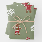ジンジャーブレッドクリスマス  ラッピングペーパーシート (インサイチュ)