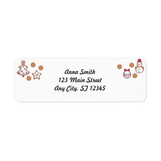 ジンジャーブレッドクリスマス ラベル (正面)