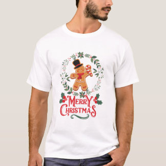 ジンジャーブレッドクリスマス Tシャツ