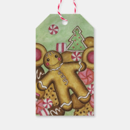 ジンジャーブレッドクリスマスCookiesホリデーギフトタグ ギフトタグ