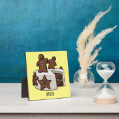 ジンジャーブレッドケーキの漫画イラスト フォトプラーク (インサイチュ)