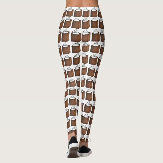 ジンジャーブレッドケーキクリスマスホリデーグルメレギンス レギンス (裏面)