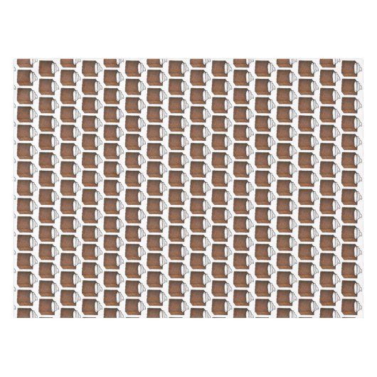 ジンジャーブレッドケーキスライスクリスマスベーキングホリデー テーブルクロス (正面(横))