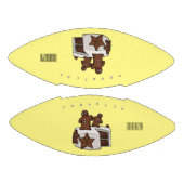 ジンジャーブレッドケーキ漫画イラストレーション アメリカンフットボール (パネル)