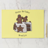 ジンジャーブレッドケーキ漫画イラストレーション ペーパーパッド (インサイチュ)