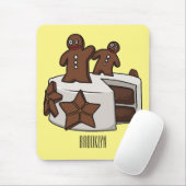 ジンジャーブレッドケーキ漫画イラストレーション マウスパッド (マウス)