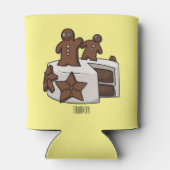 ジンジャーブレッドケーキ漫画イラストレーション 缶クーラー (裏面)