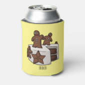 ジンジャーブレッドケーキ漫画イラストレーション 缶クーラー (缶裏面)