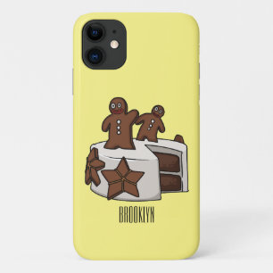 ジンジャーブレッドケーキ漫画イラストレーション iPhone 11 ケース