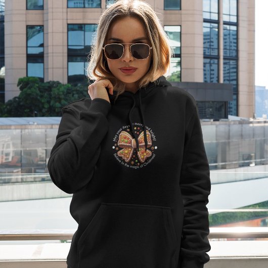 ジンジャーブレッドコケットメリークリスマスボウ： & Bright スウェットシャツ