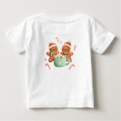 ジンジャーブレッドココアパーティー ベビーTシャツ (裏面)