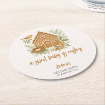 ジンジャーブレッドコテージ冬ネスティングベビーシャワー