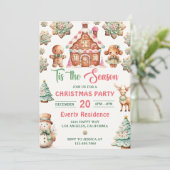 ジンジャーブレッドコーキのクリスマスシーズンパーティー 招待状 (スタンド正面)