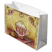 ジンジャーブレッドコーヒー抱き枕 ラージペーパーバッグ (裏面アングル)