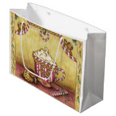 ジンジャーブレッドコーヒー抱き枕 ラージペーパーバッグ (正面アングル)