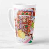 ジンジャーブレッドサプライズ高いラテマグカップ カフェラテマグ (左アングル)