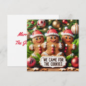 ジンジャーブレッドサンタクロース シーズンカード (正面/裏面)