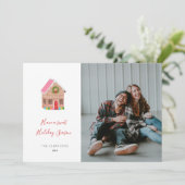 ジンジャーブレッドストリートのホリデー写真カード シーズンカード (スタンド正面)