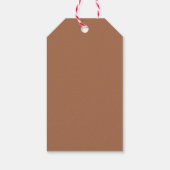 ジンジャーブレッドスノーフレークギフトラベル ギフトタグ (裏面)