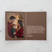 ジンジャーブレッドダンスの楽しさ レトロなクリスマスの写真 シーズンカード (内部)