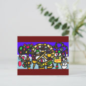 ジンジャーブレッドテーマパーククリスマス ポストカード (スタンド正面)